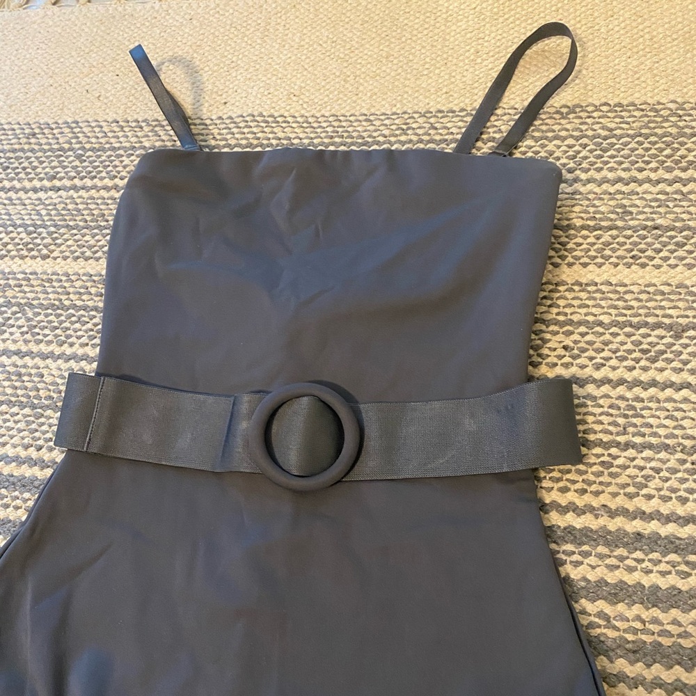 Skims gunmetal sculpting swim